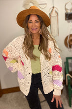 Load image into Gallery viewer, Knit cardigan/ bubble sleeve
