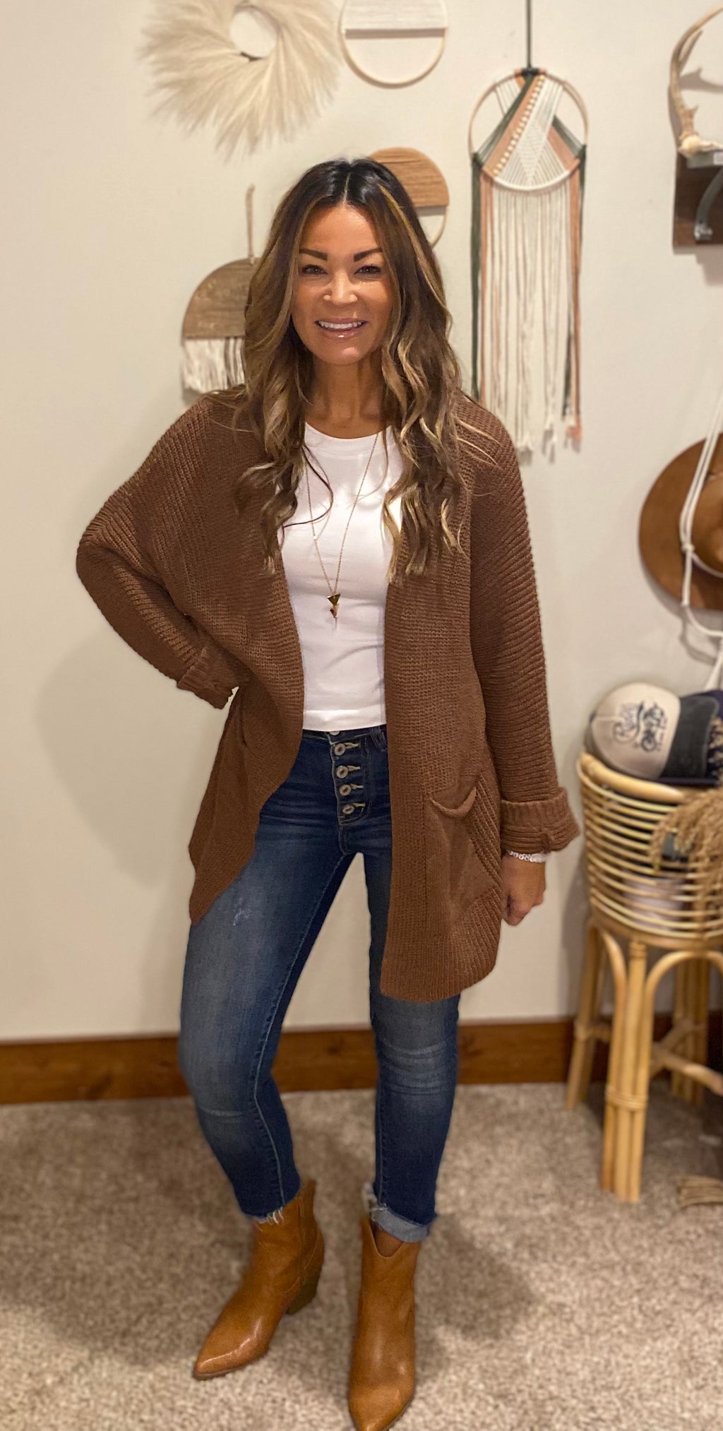 Amanda cardigan / brown