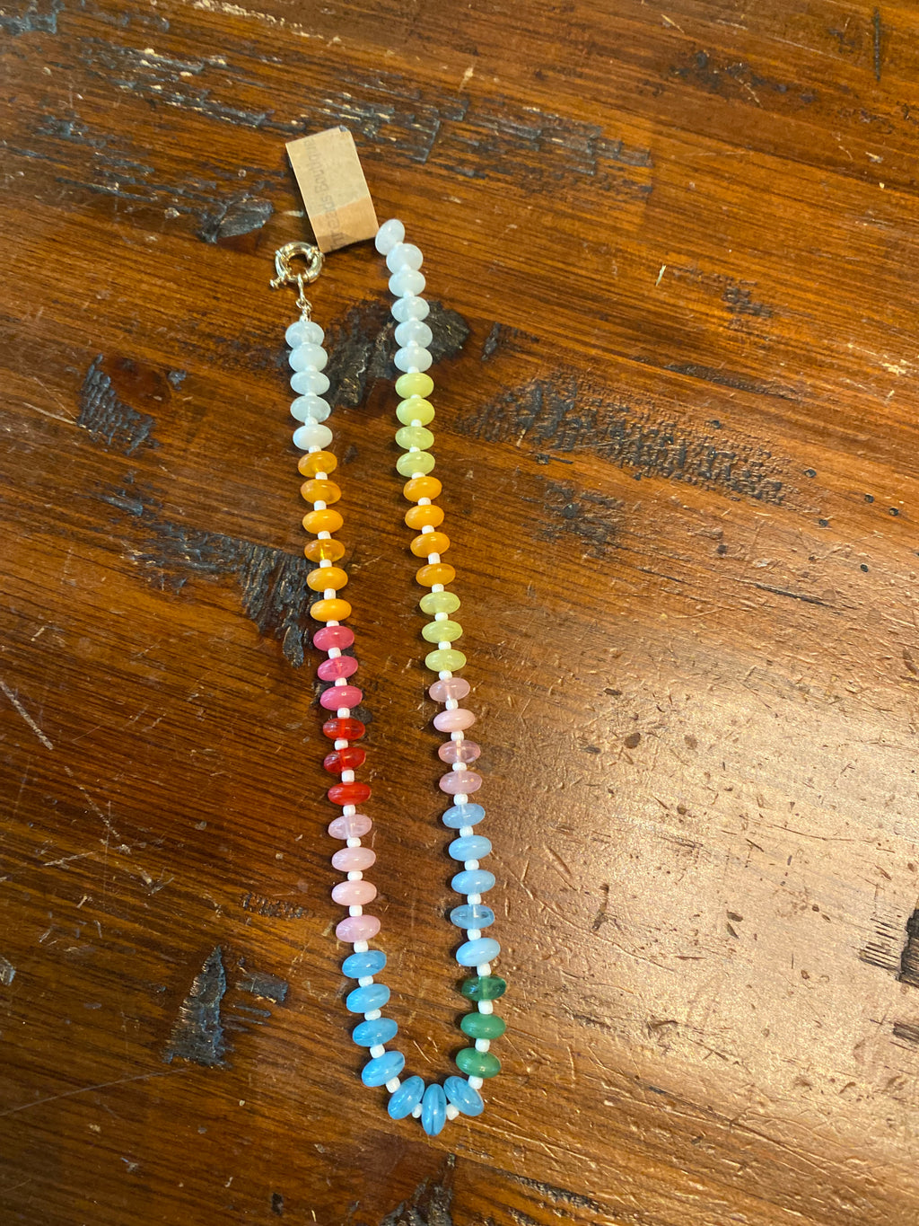 Colored beaded necklace