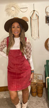 Load image into Gallery viewer, Corduroy overall dress
