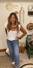 Load image into Gallery viewer, White embroidered top
