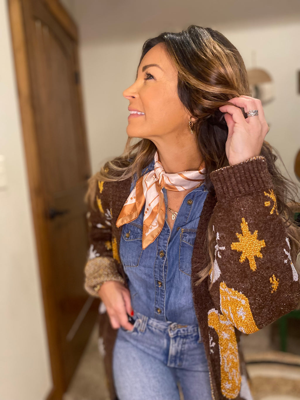 Scarf / western print