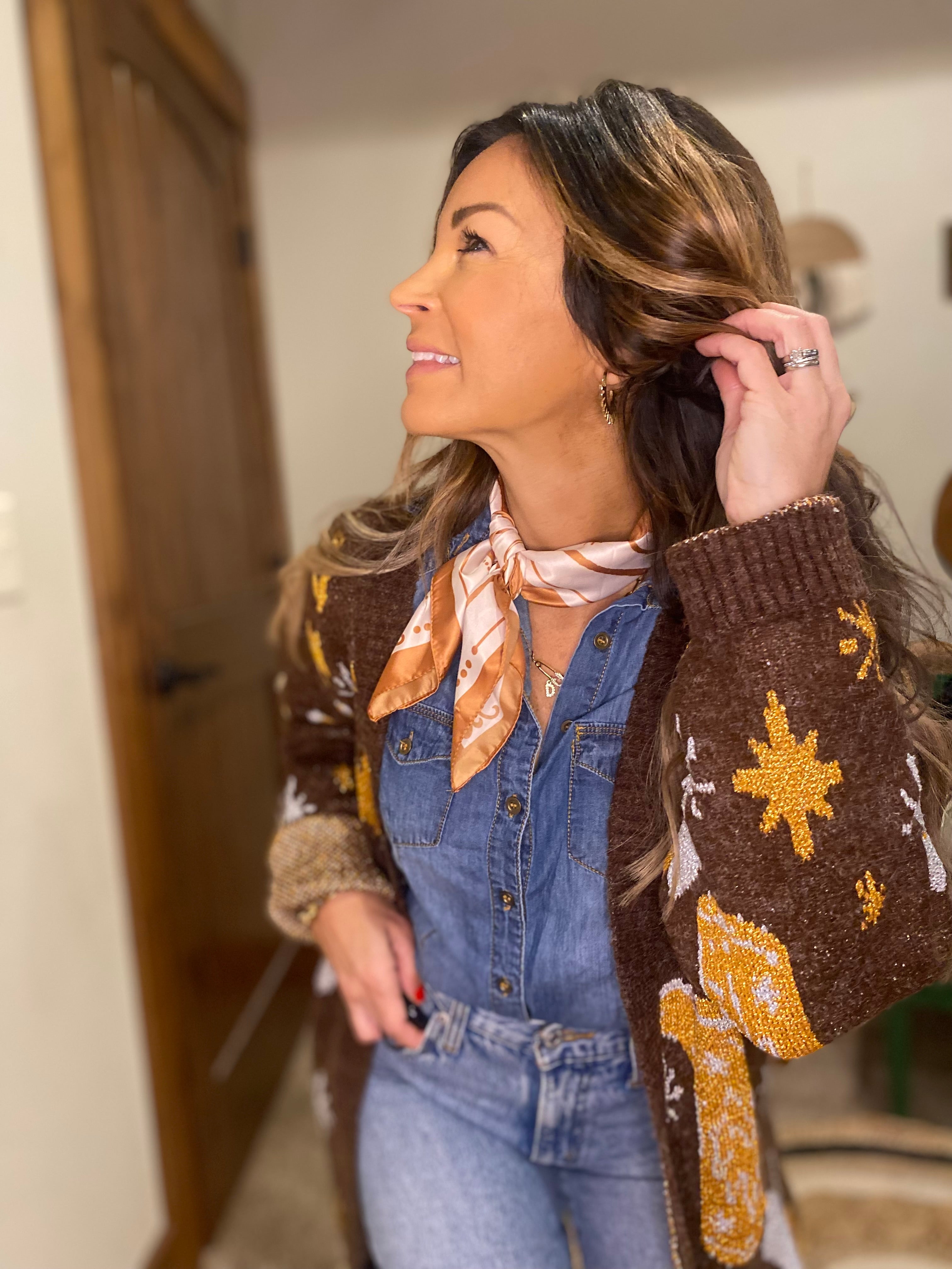 Scarf / western print