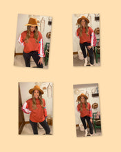 Load image into Gallery viewer, Mixed print sleeve top
