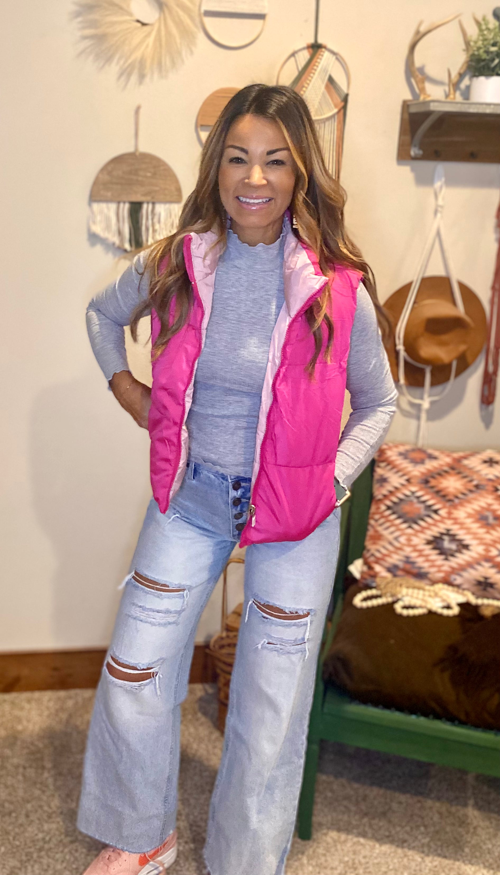 Magnolia vest pink / light pink