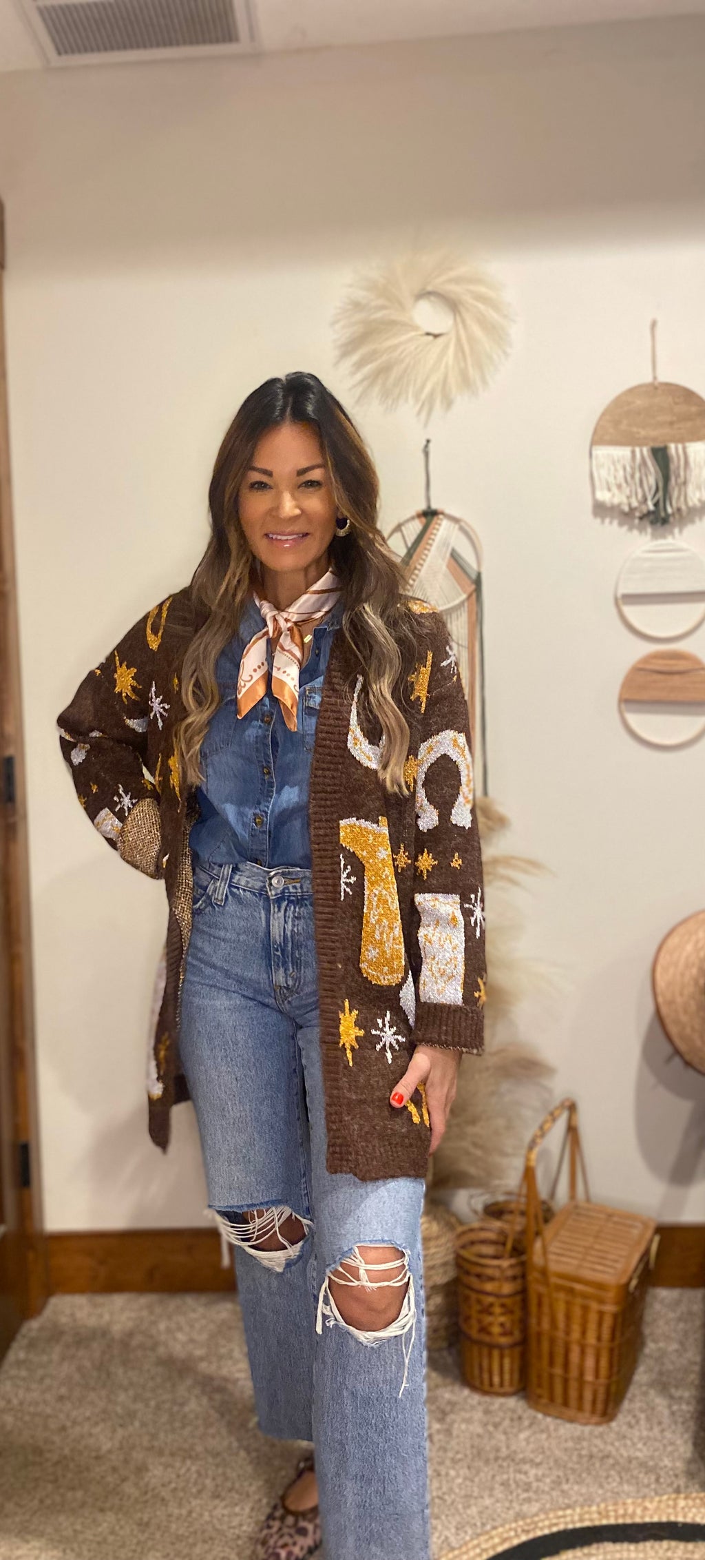 Cowgirl chic cardigan