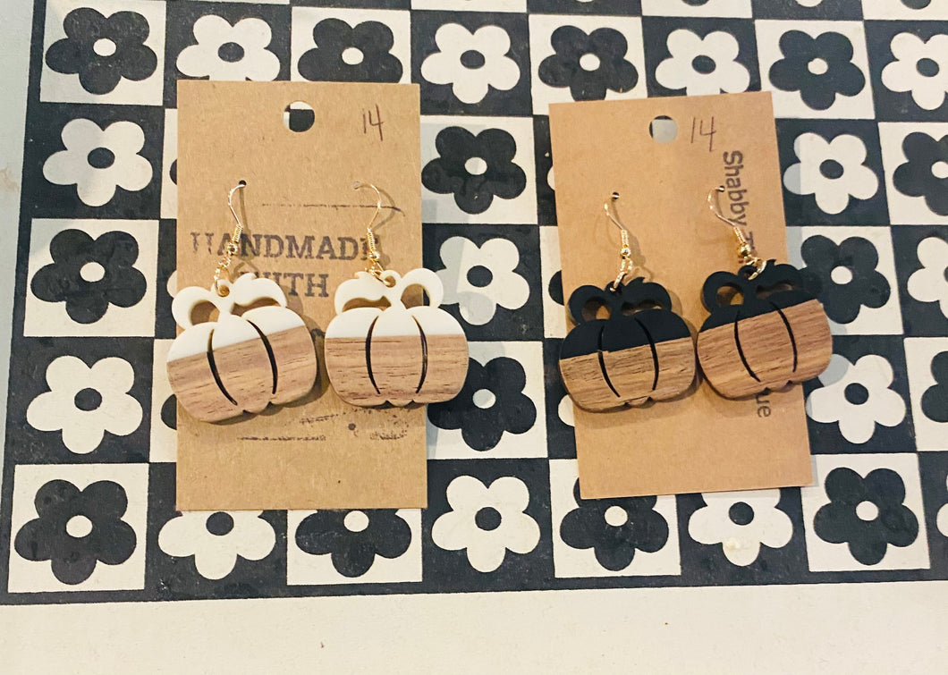 Pumpkin fall earrings