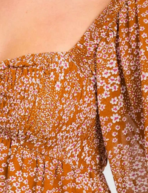 Laney peplum top