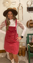 Load image into Gallery viewer, Corduroy overall dress
