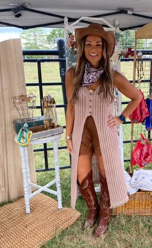 Knit duster
