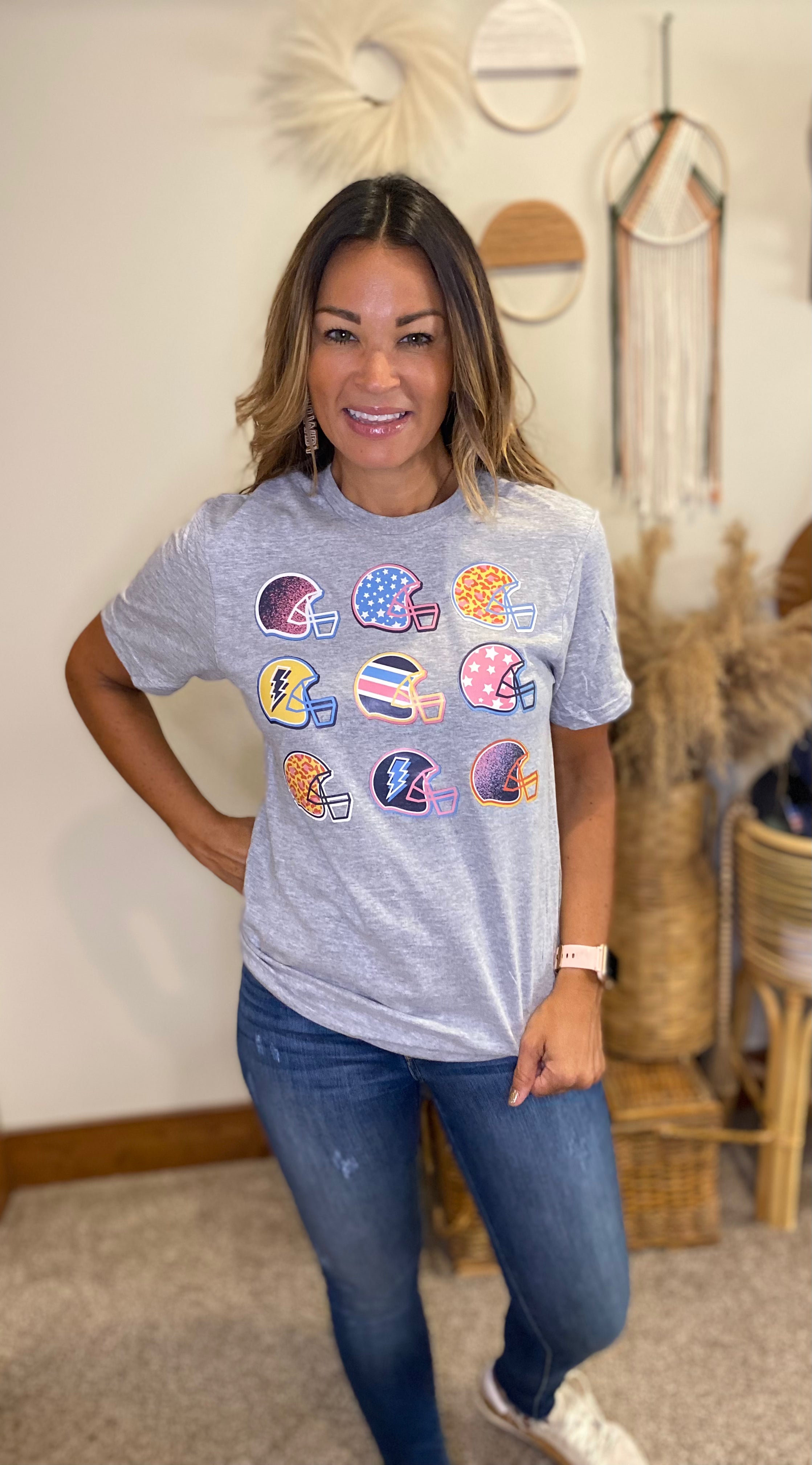 Football vibes screen print shirt