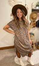 Load image into Gallery viewer, Leopard t shirt dress
