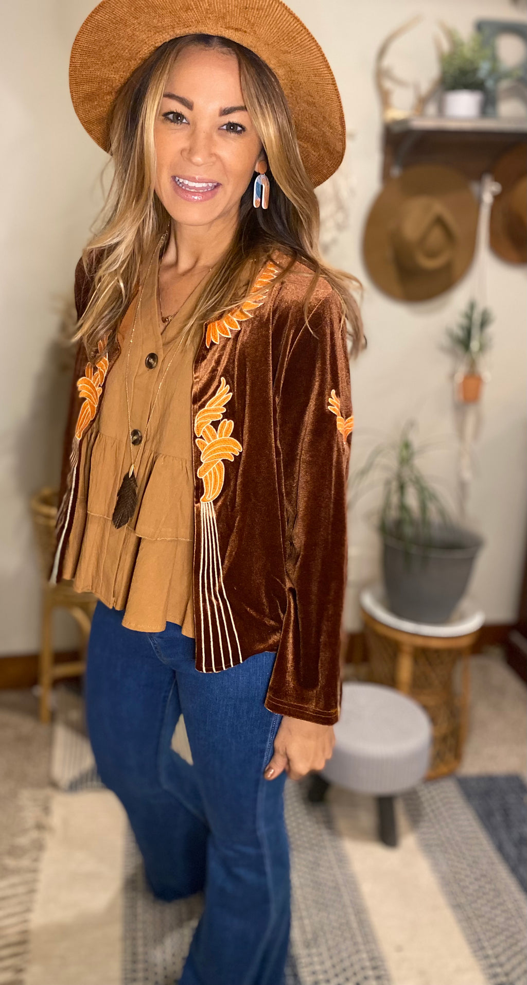 VENNY - Velvet blazer