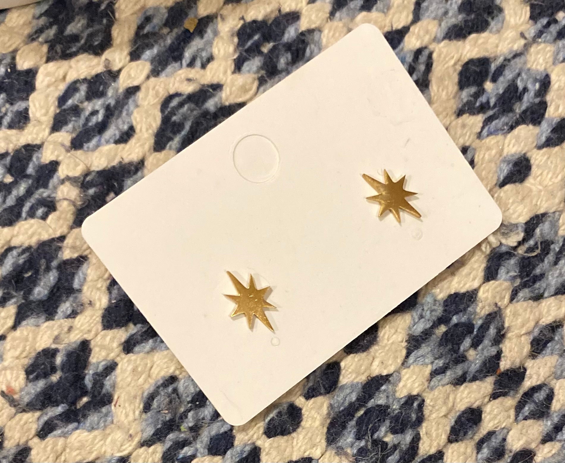 Sunburst gold studs
