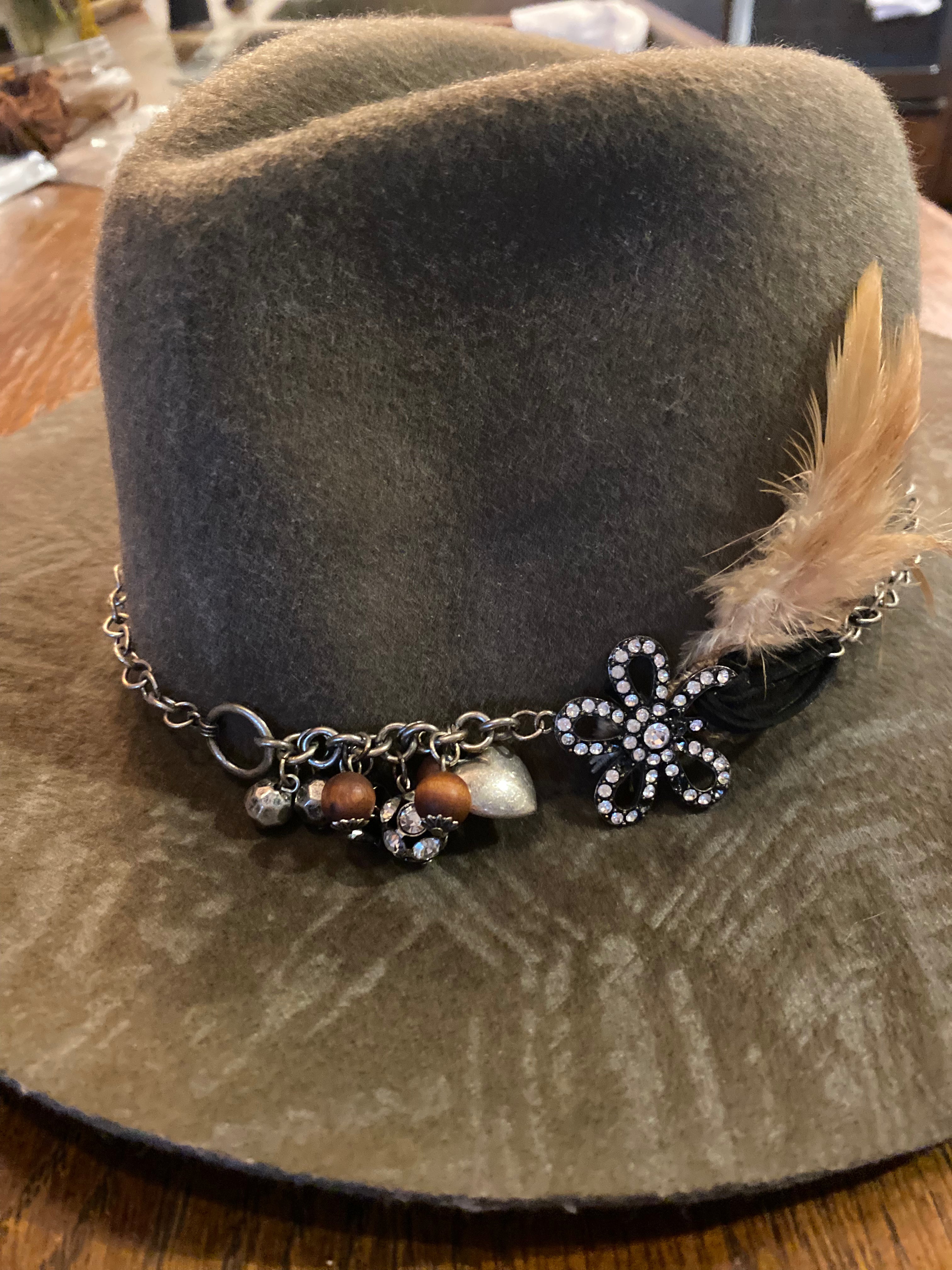 Hat band silver