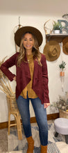 Load image into Gallery viewer, Saddie suede burgundy jacket
