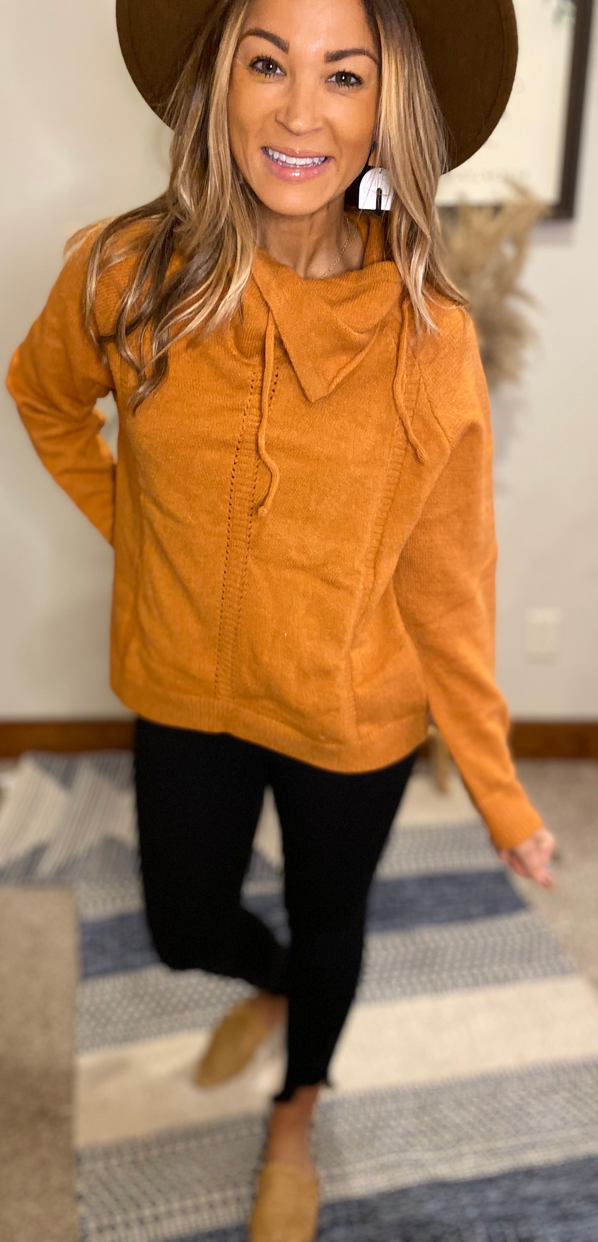 Drew camel pullover new fall/ sweater