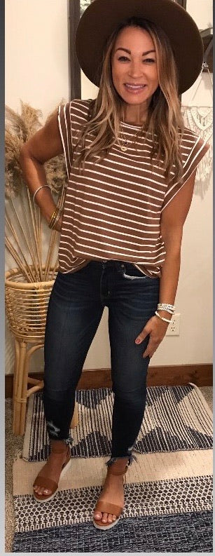 Trisha striped top