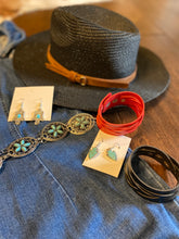 Load image into Gallery viewer, Turquoise and silver belt concert vibes/accessories
