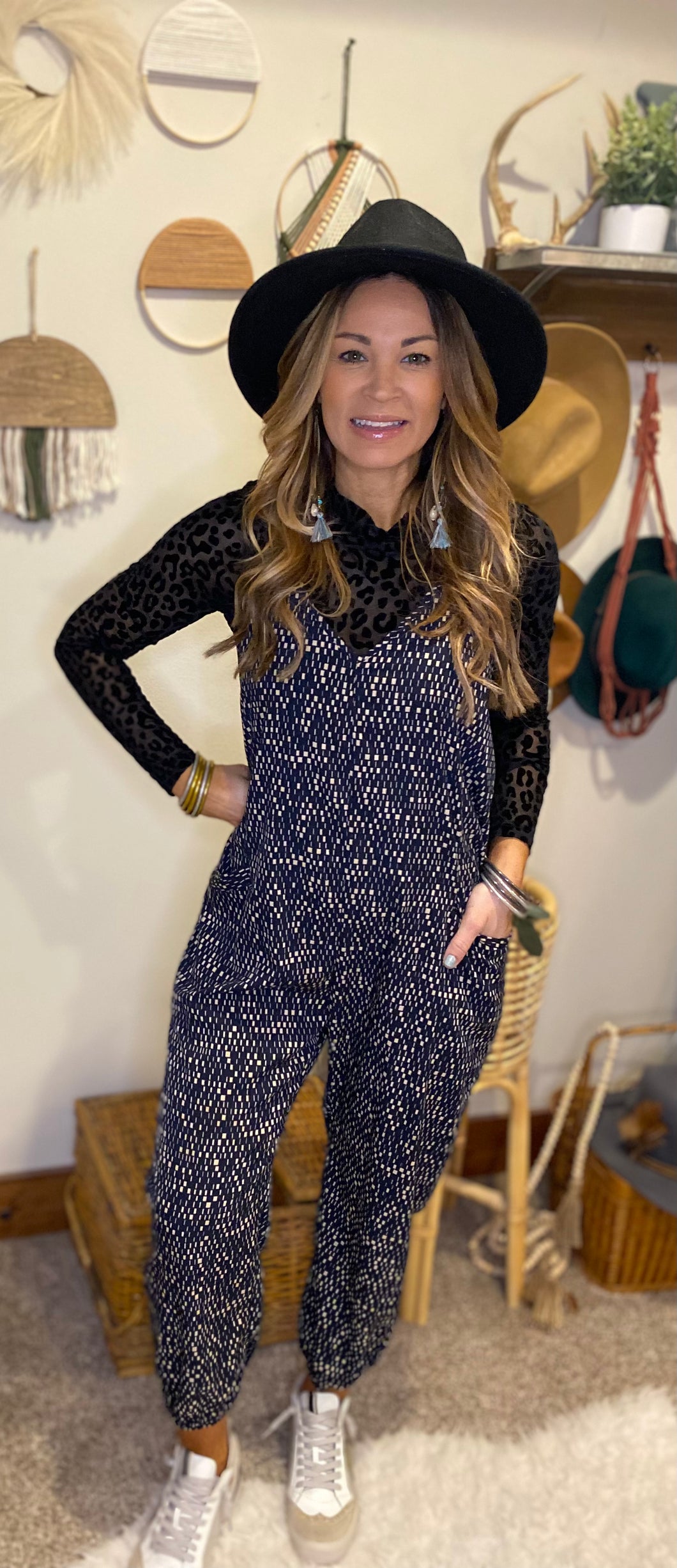 Leopard sheer long sleeve top / basics/ mesh tops