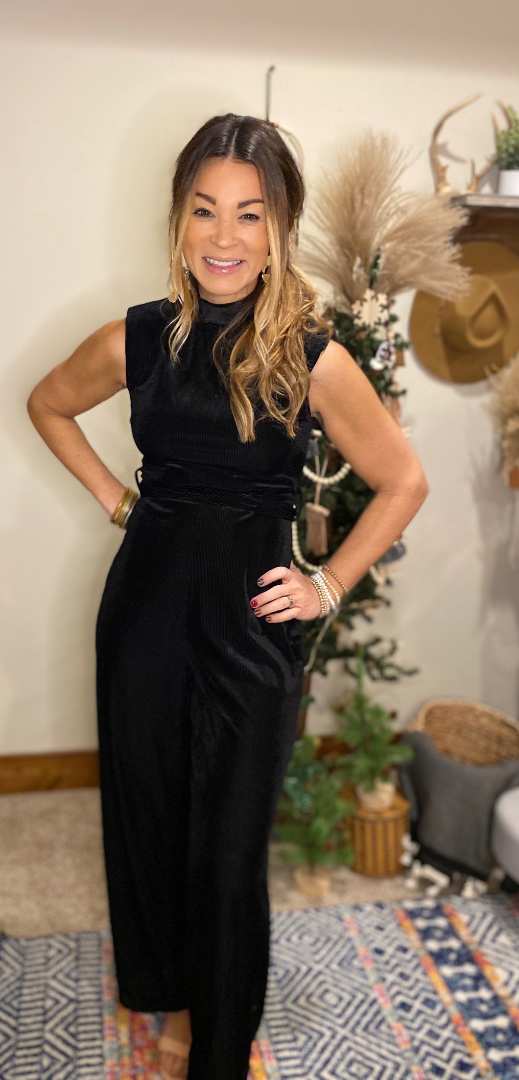 Hayden mock neck jumpsuit / jumpsuits / Holiday collection2