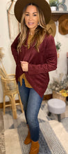 Load image into Gallery viewer, Saddie suede burgundy jacket
