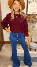 Load image into Gallery viewer, Burgundy sweater
