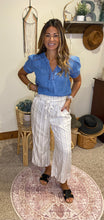 Load image into Gallery viewer, Cassidy Cropped pin striped pants
