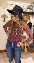 Load image into Gallery viewer, Rosa floral sheer long sleeve

