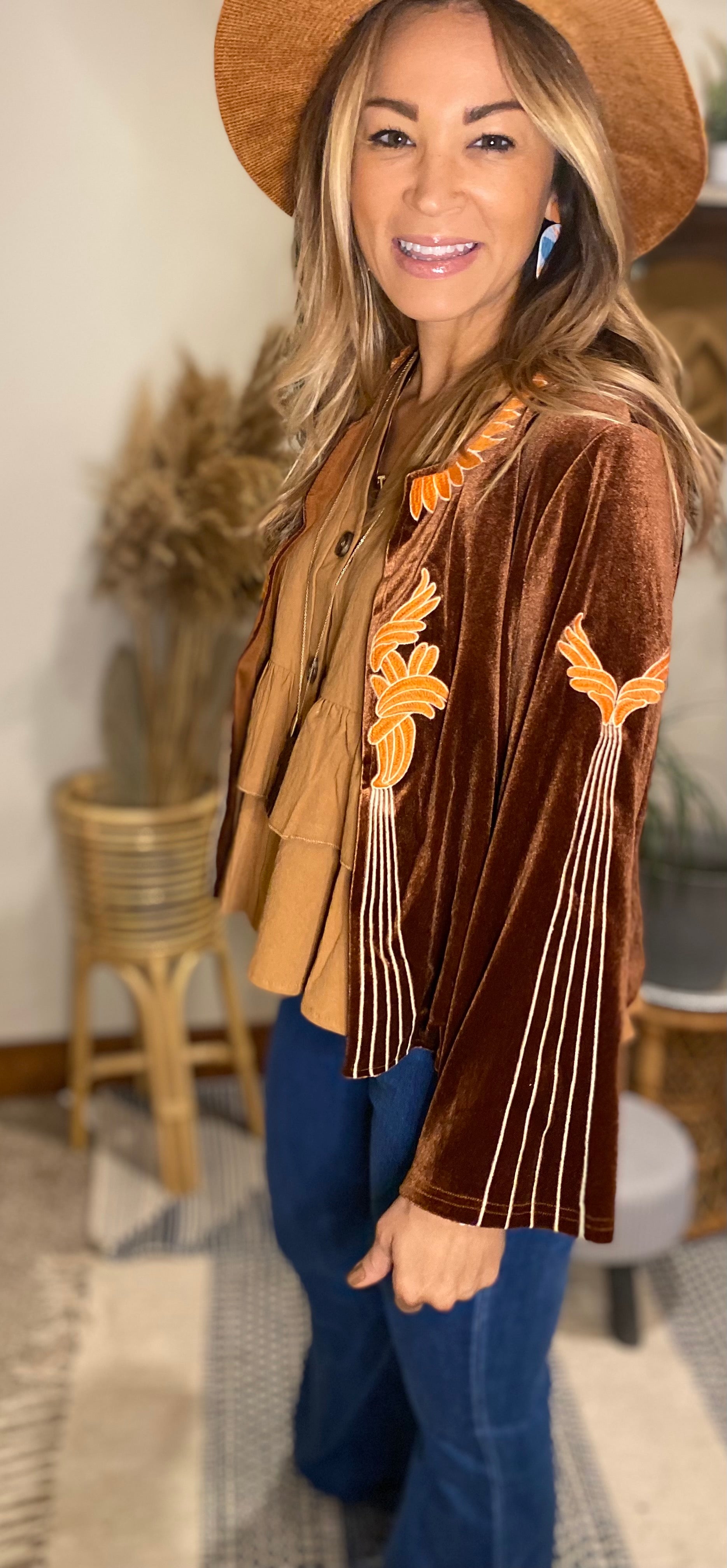 VENNY - Velvet blazer