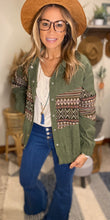 Load image into Gallery viewer, Zenna olive / corduroy jacket/ shacket
