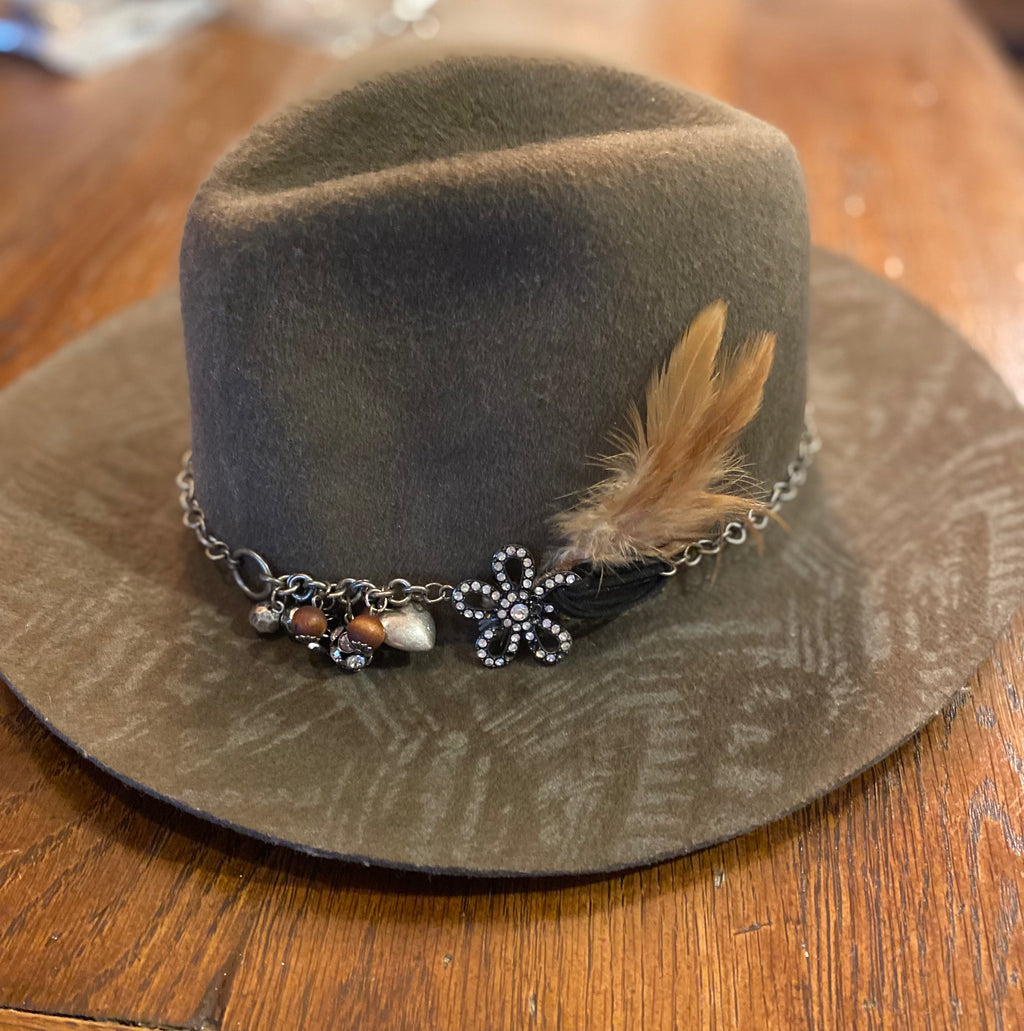 Hat band silver