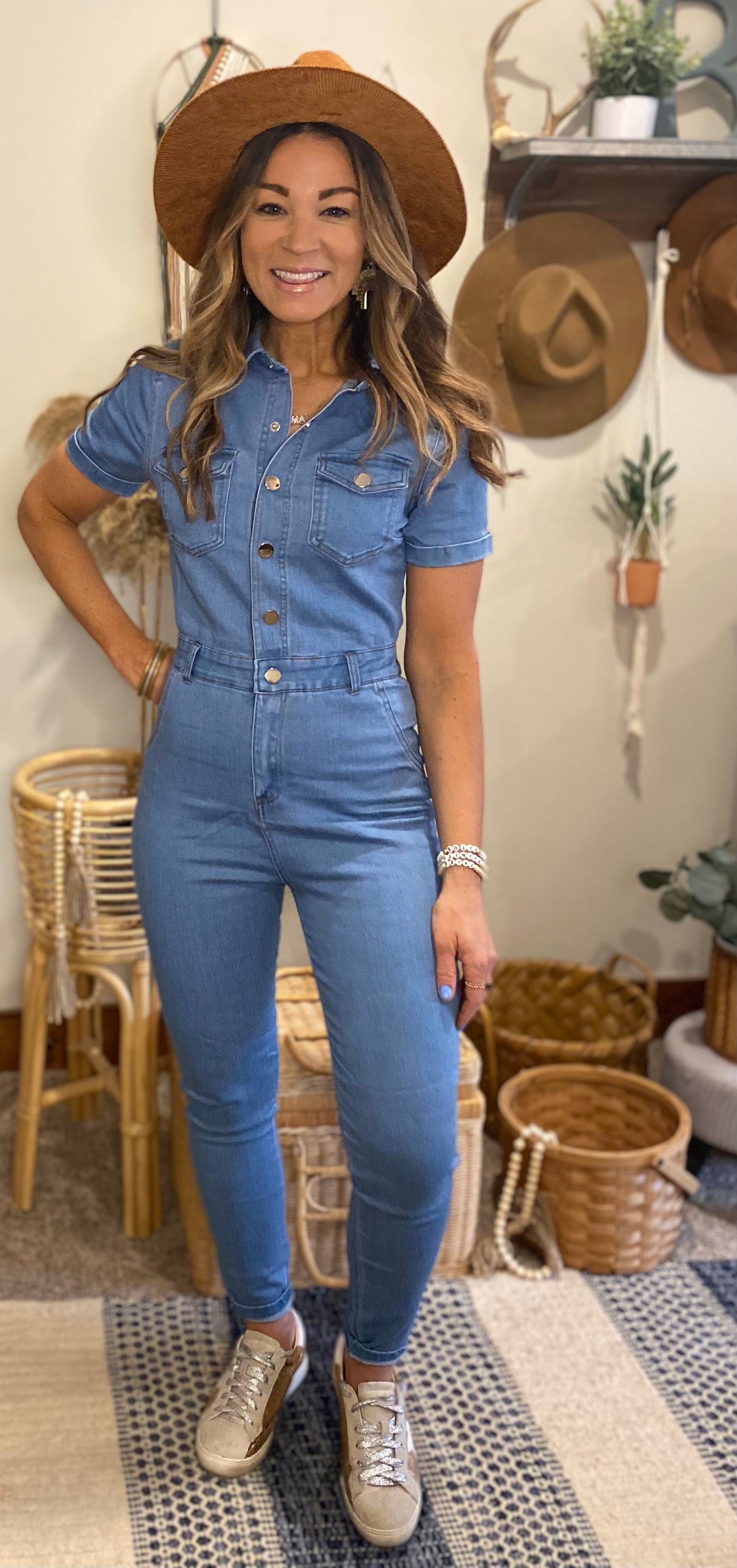 Taylor denim jumpsuit