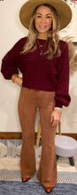 Load image into Gallery viewer, Burgundy sweater
