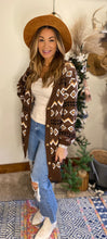 Load image into Gallery viewer, Arty brown knit cardigan
