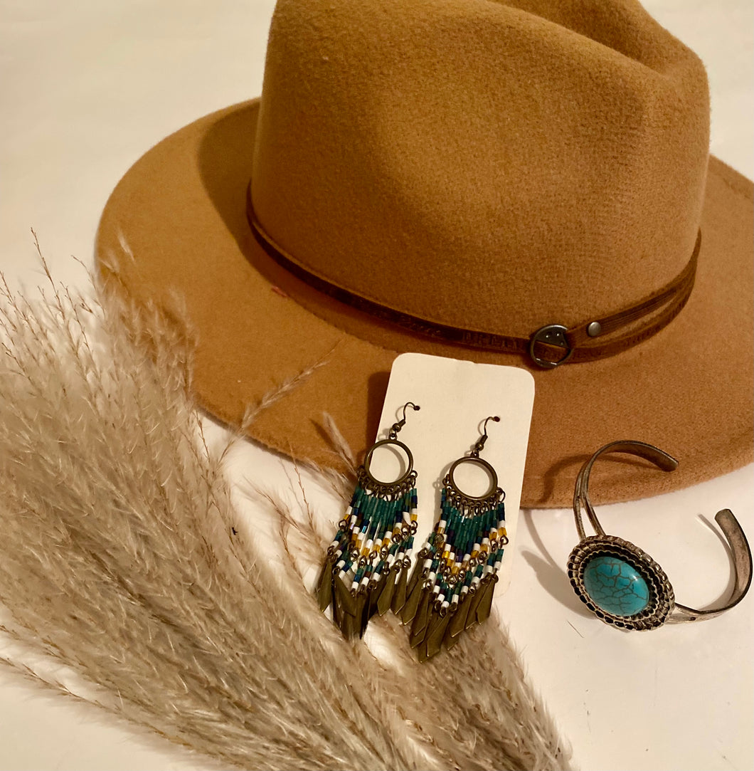 Dakota fringe earrings/ earrings/ accessories/ turquoise jewelry