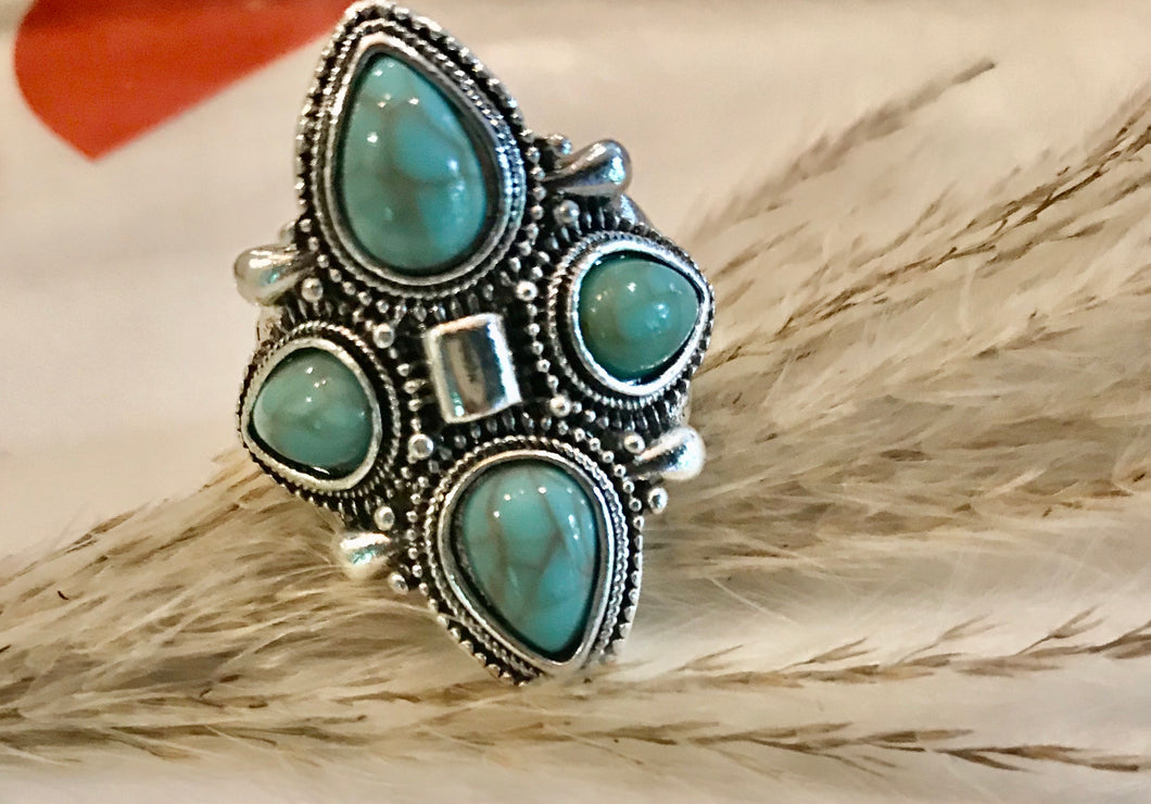 Bianca turquoise ring