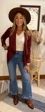 Load image into Gallery viewer, Saddie suede burgundy jacket
