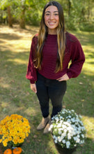 Load image into Gallery viewer, Burgundy sweater
