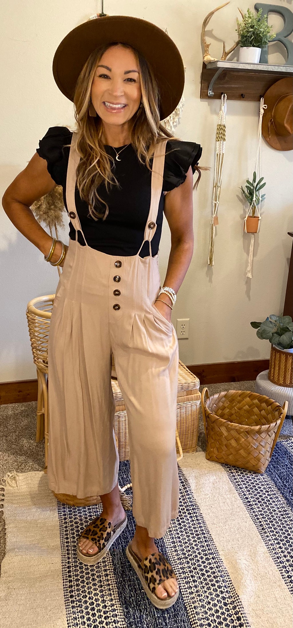 Annex Beige overalls